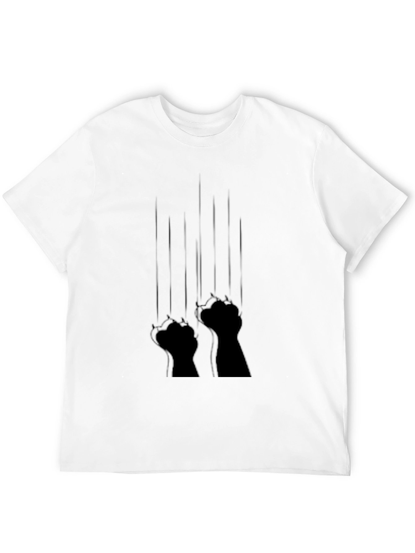Claw Marks Graphic Black T-Shirt - Trendy Tee