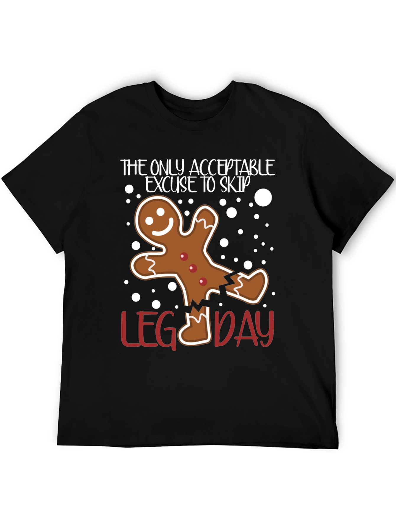 Funny Gingerbread Leg Day T-Shirt