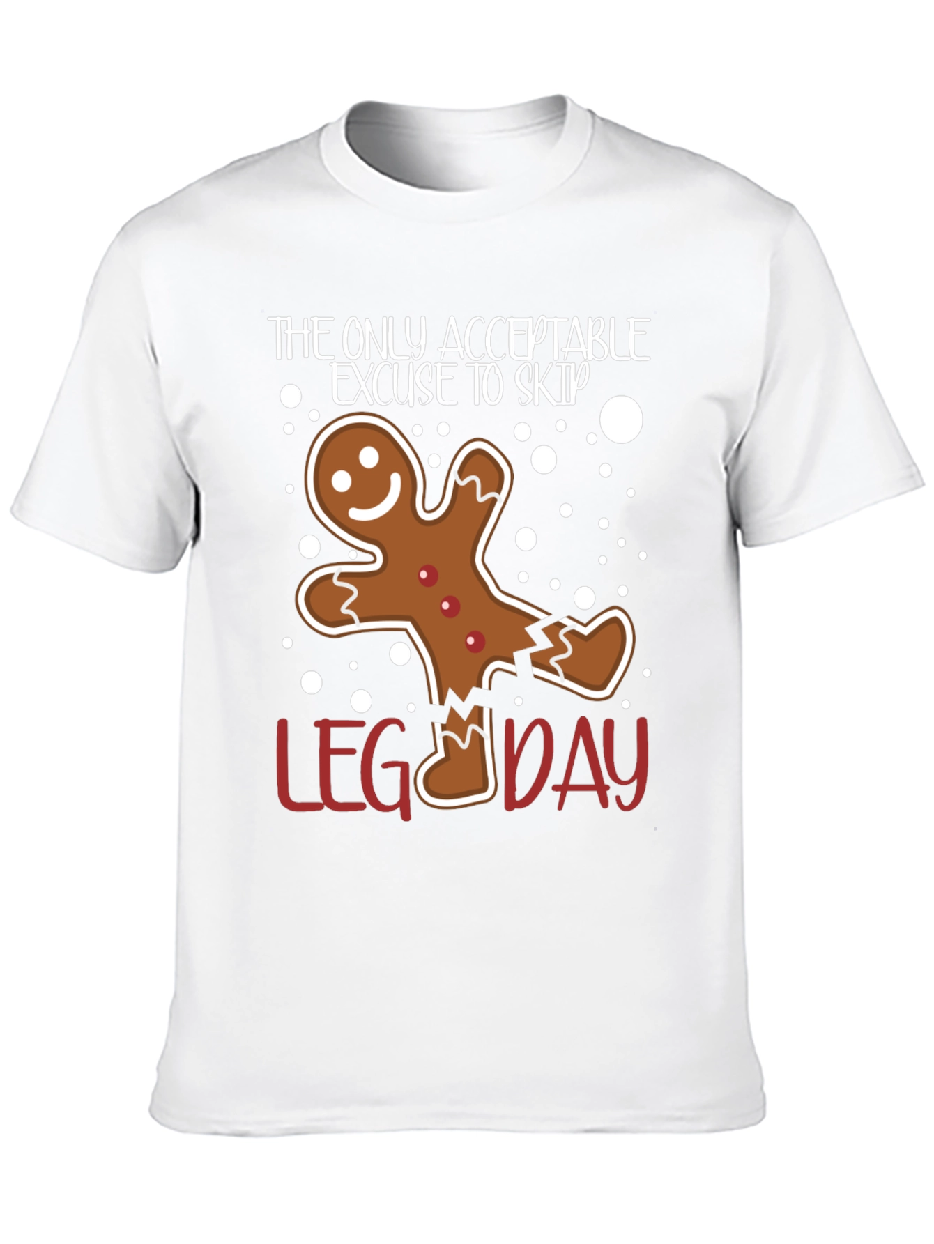 Funny Gingerbread Leg Day T-Shirt