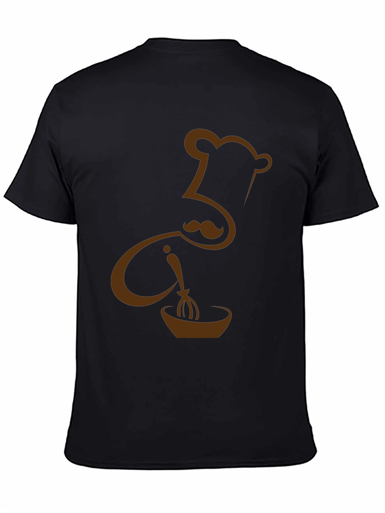 Chef Hat Mustache Whisk Graphic T-Shirt