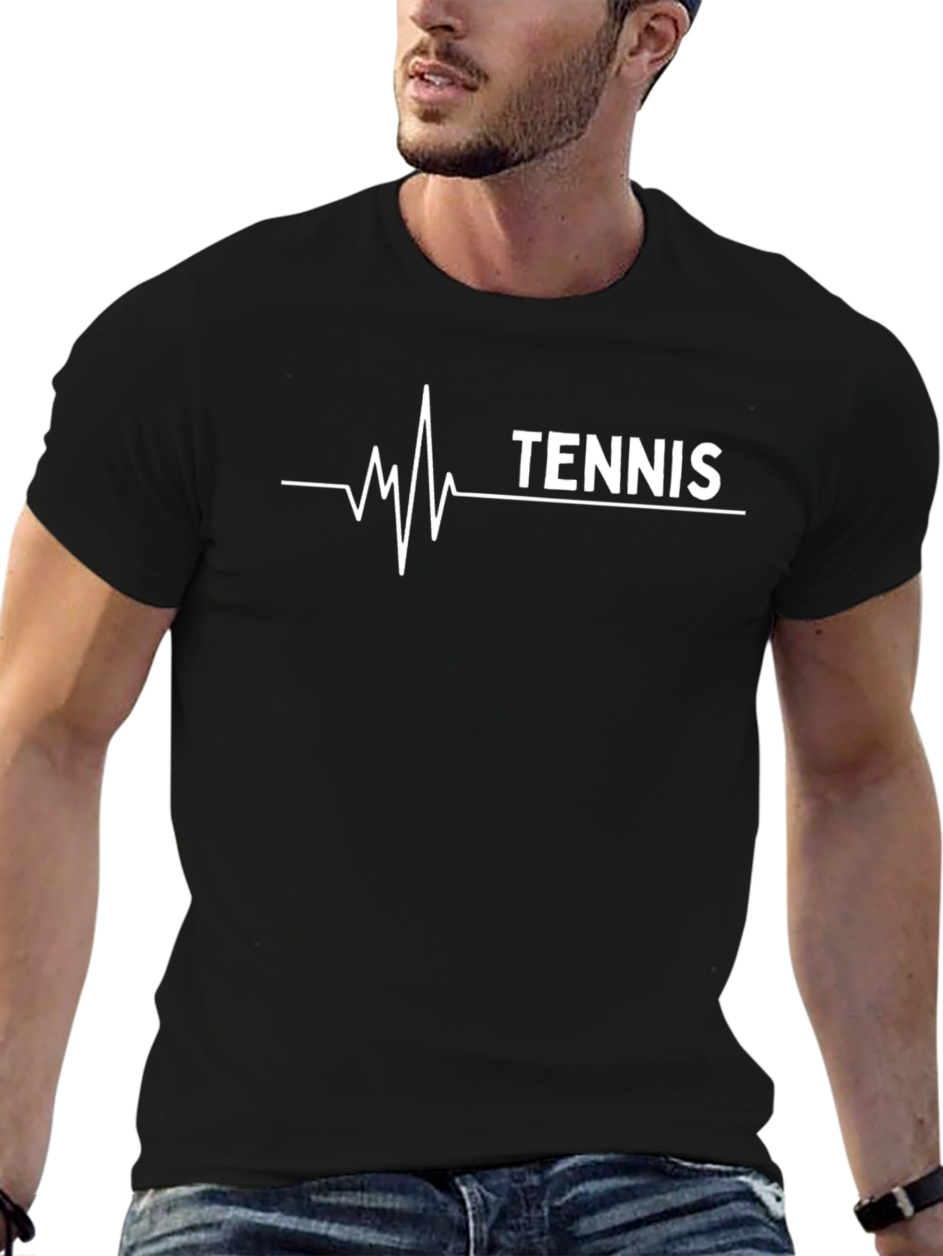 Tennis Heartbeat T-Shirt - Stylish Sport Tee