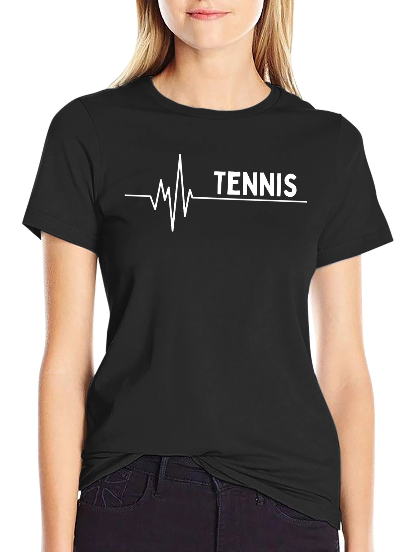 Tennis Heartbeat T-Shirt - Stylish Sport Tee