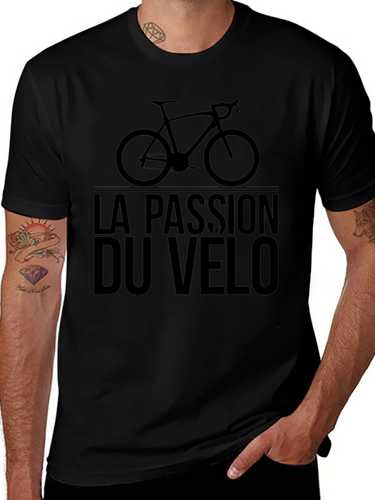 La Passion Du Velo T-Shirt - Cycling Enthusiast Tee