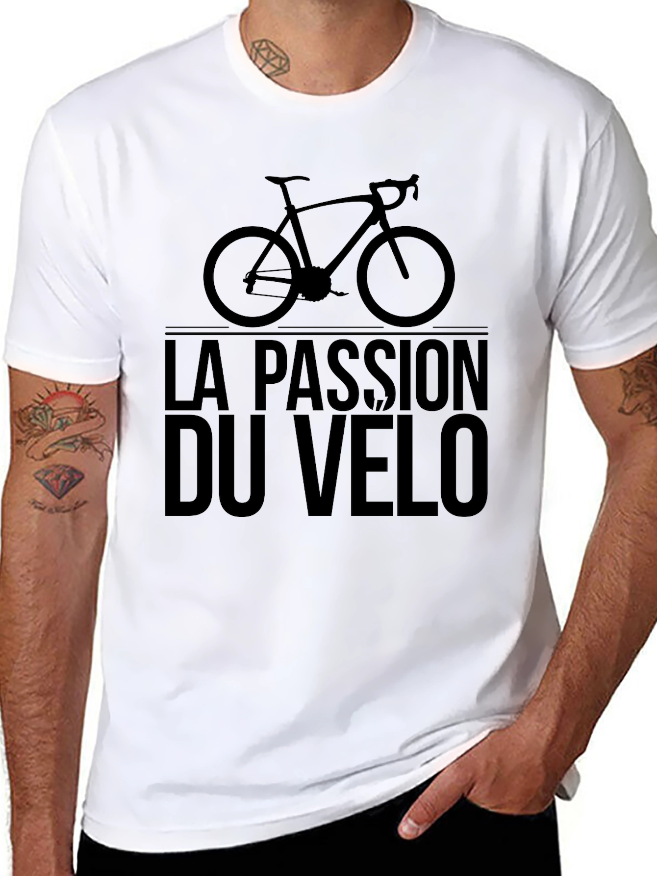 La Passion Du Velo T-Shirt - Cycling Enthusiast Tee