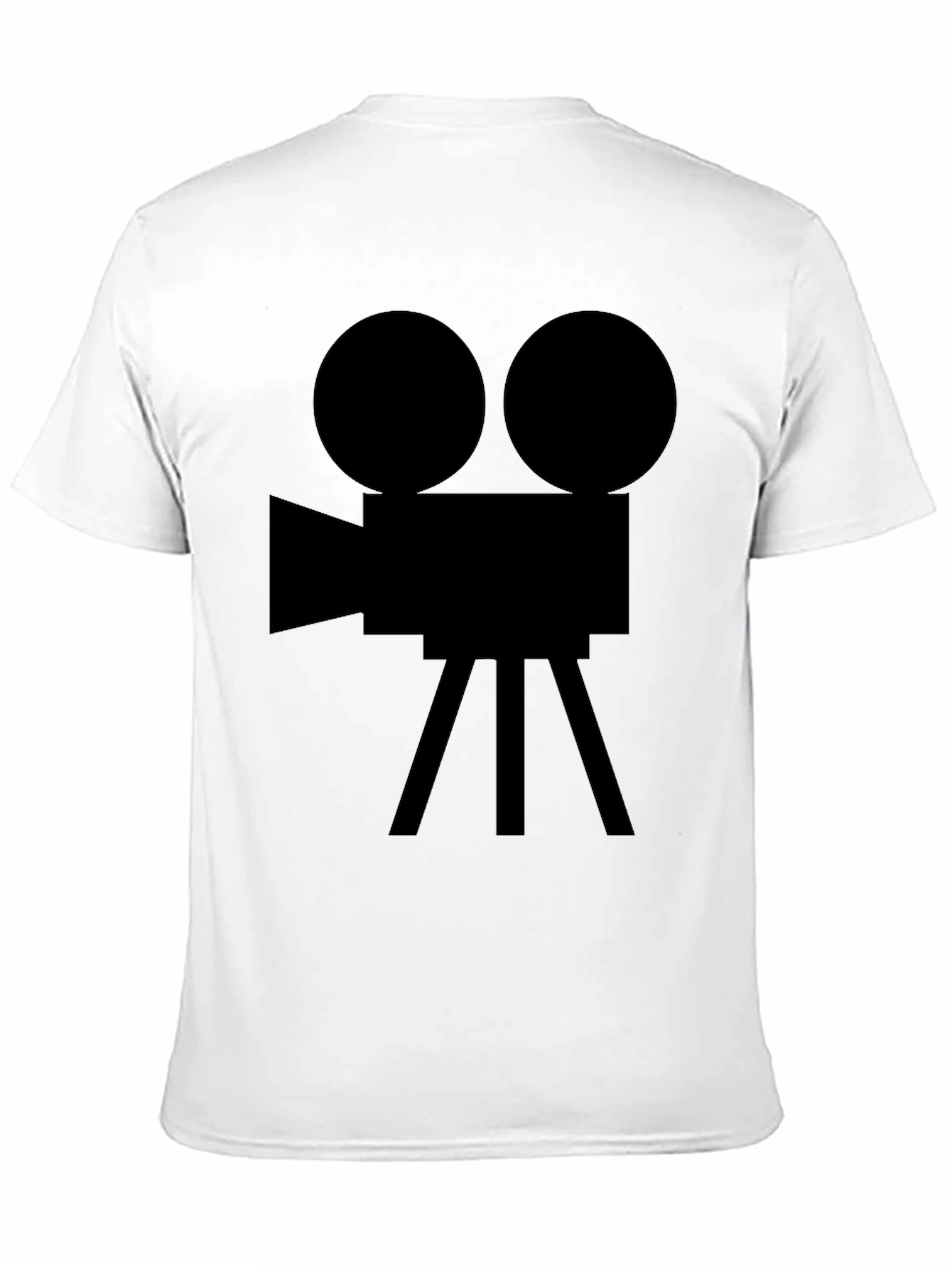 Retro Movie Camera Graphic Tee - Classic Filmmaker Style
