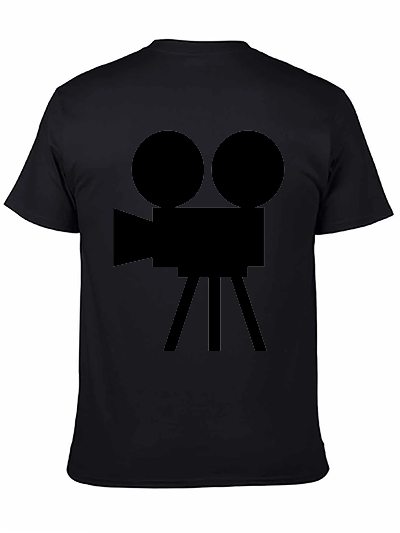 Retro Movie Camera Graphic Tee - Classic Filmmaker Style