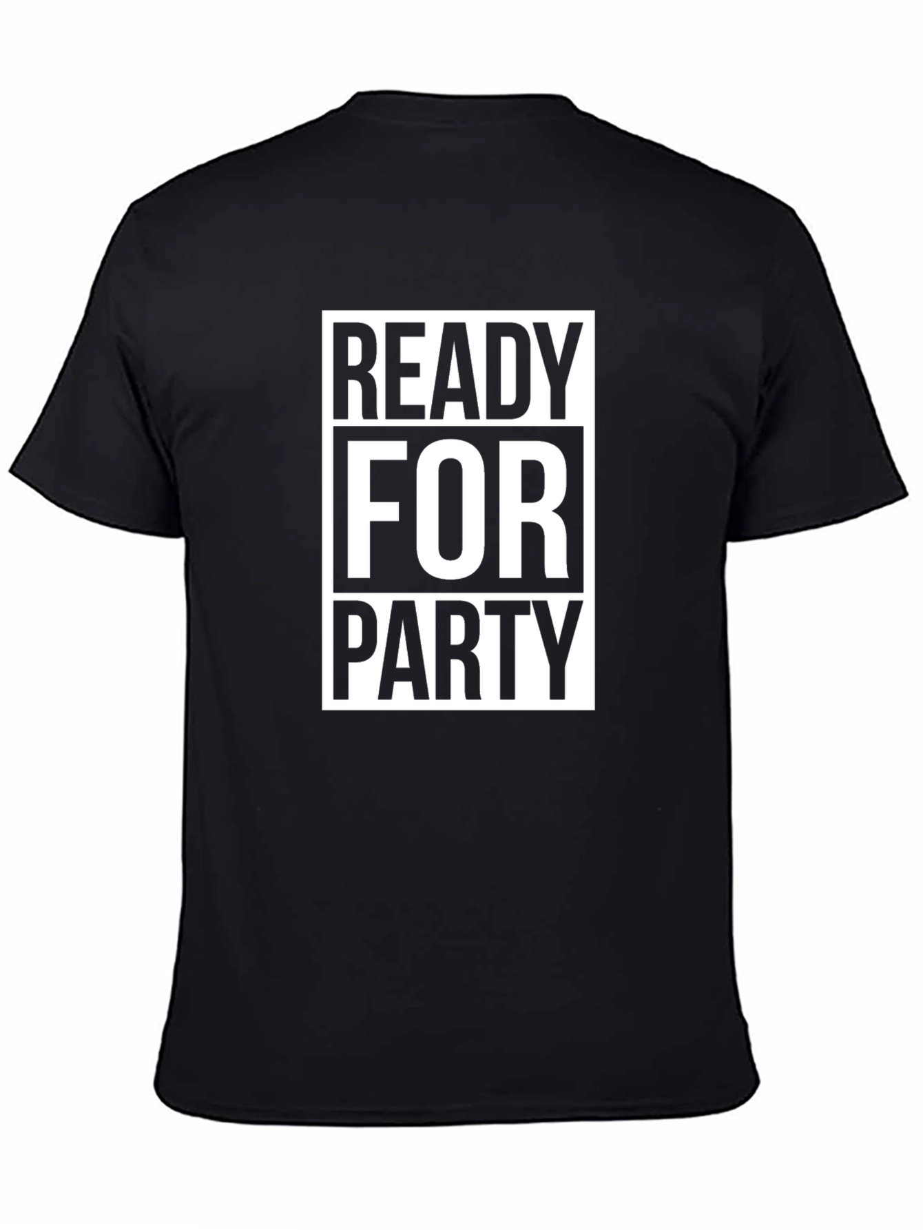 Ready For Party Graphic Tee - Black