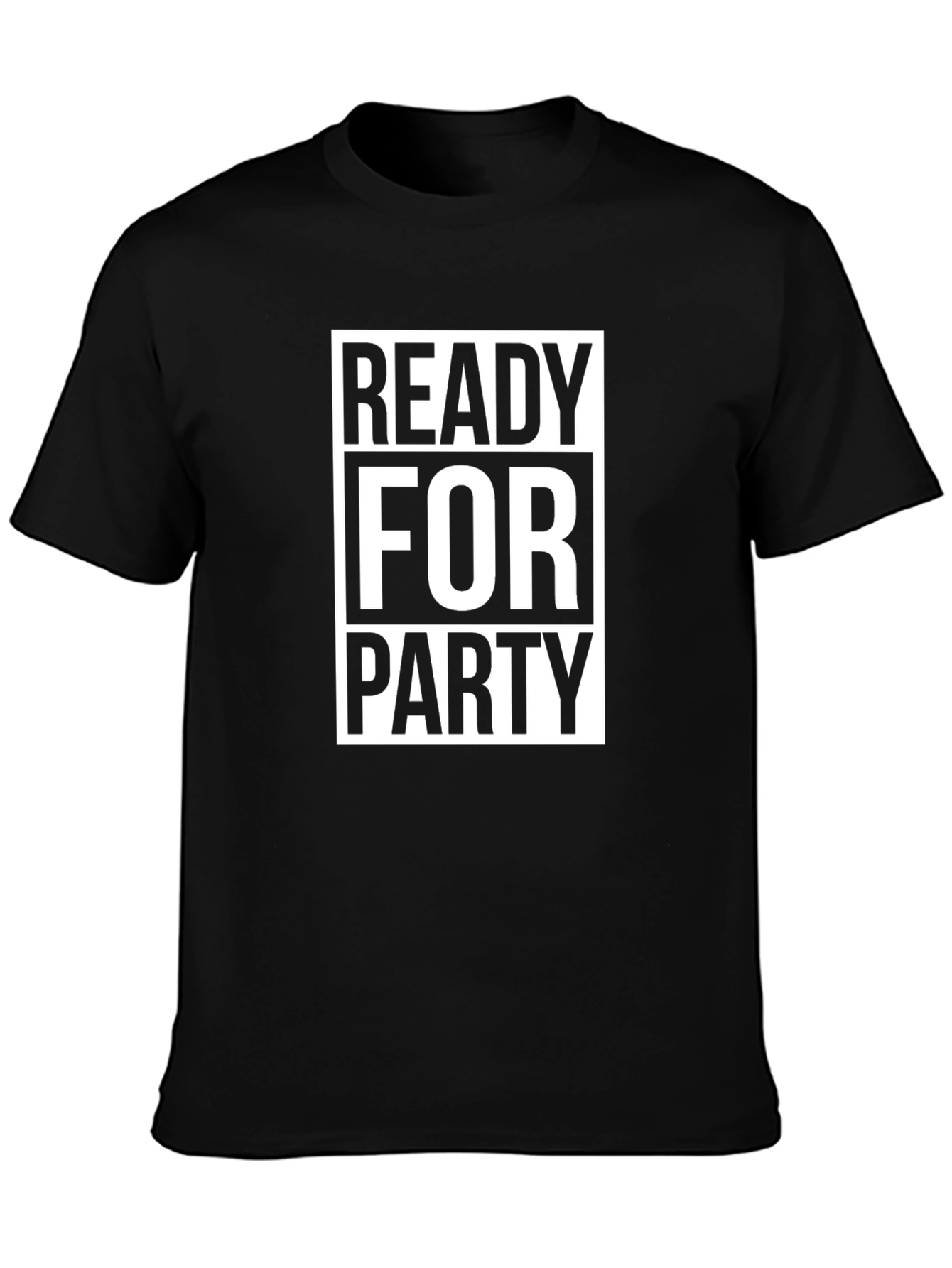 Ready For Party Graphic Tee - Black