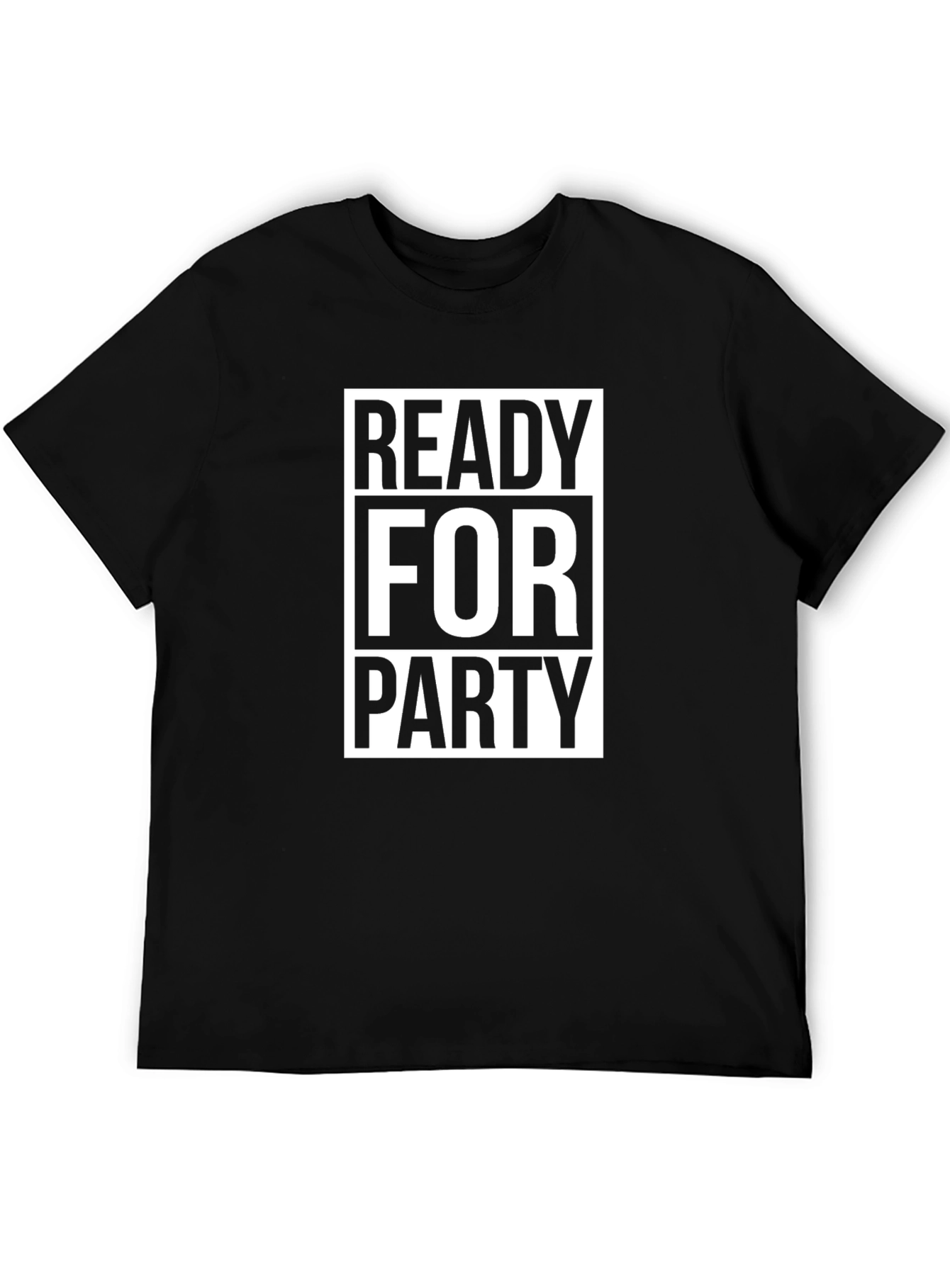 Ready For Party Graphic Tee - Black