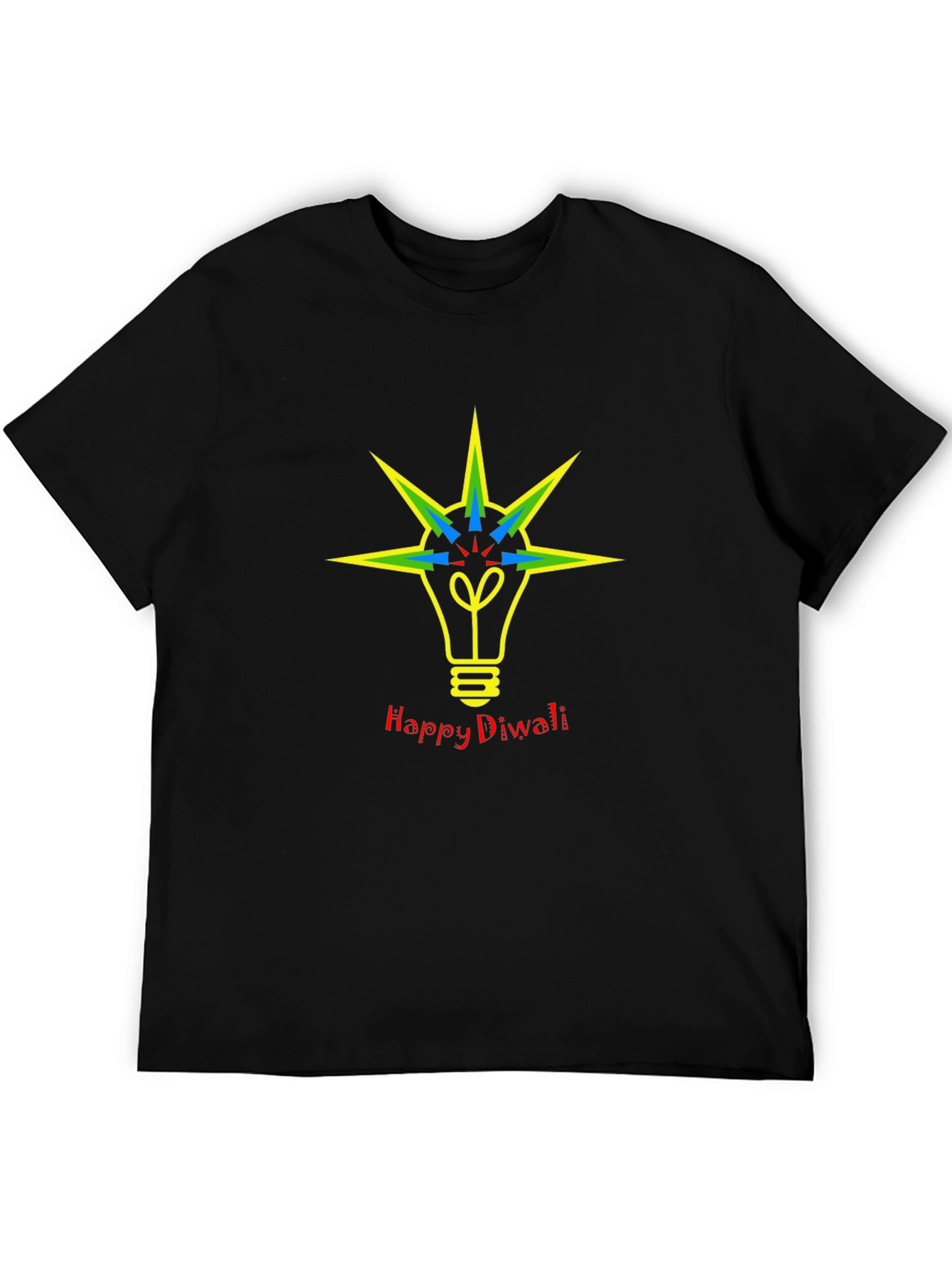Happy Diwali Lightbulb Graphic Tee