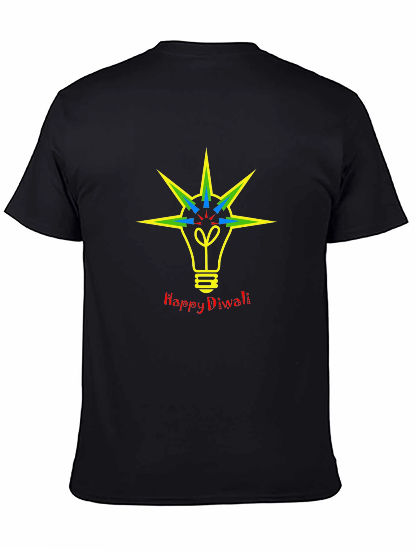 Happy Diwali Lightbulb Graphic Tee