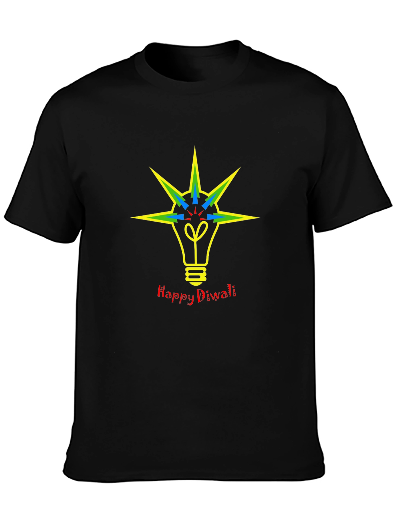 Happy Diwali Lightbulb Graphic Tee