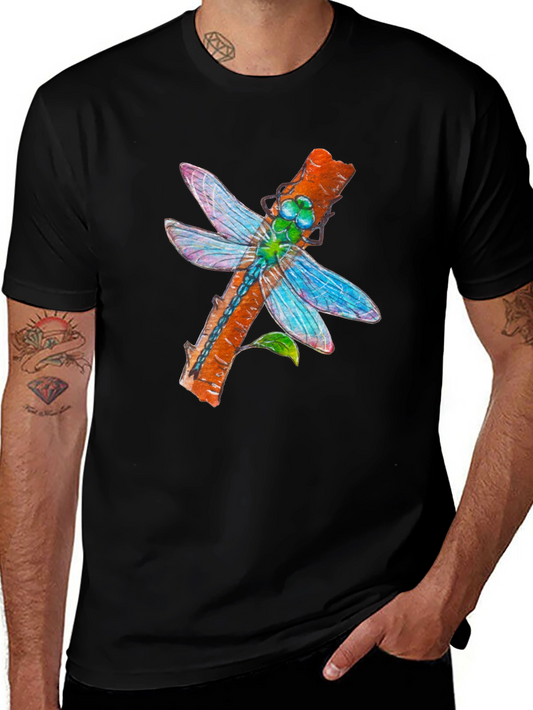Dragonfly Graphic T-Shirt - Nature Inspired Print