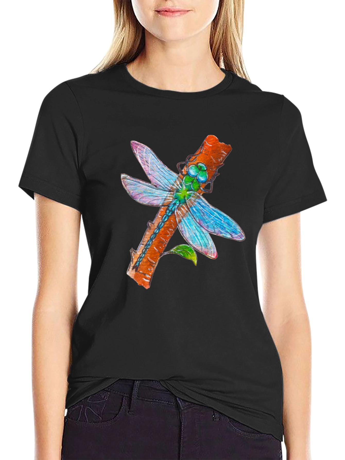 Dragonfly Graphic T-Shirt - Nature Inspired Print