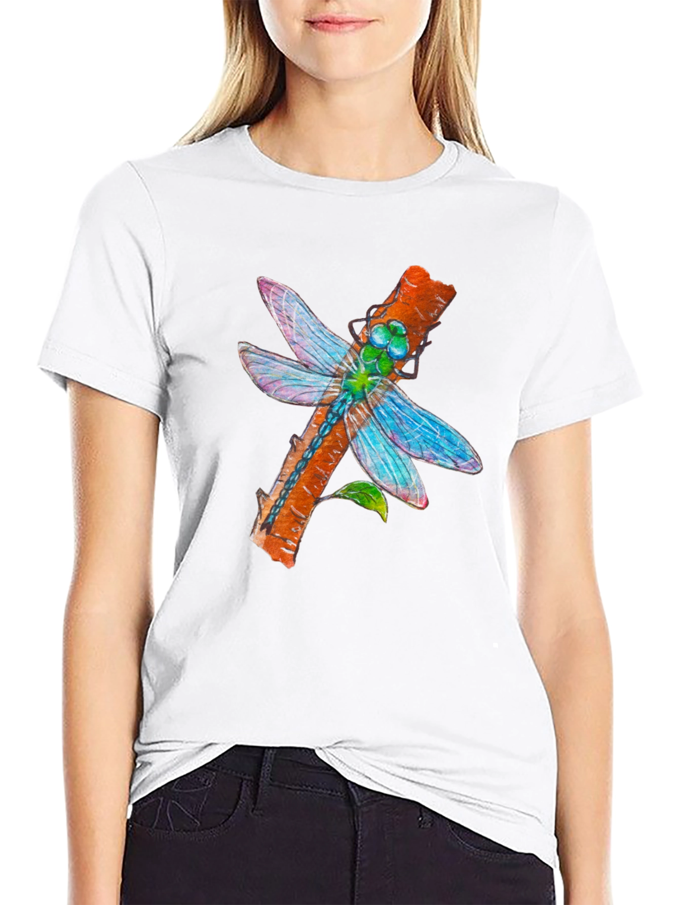 Dragonfly Graphic T-Shirt - Nature Inspired Print