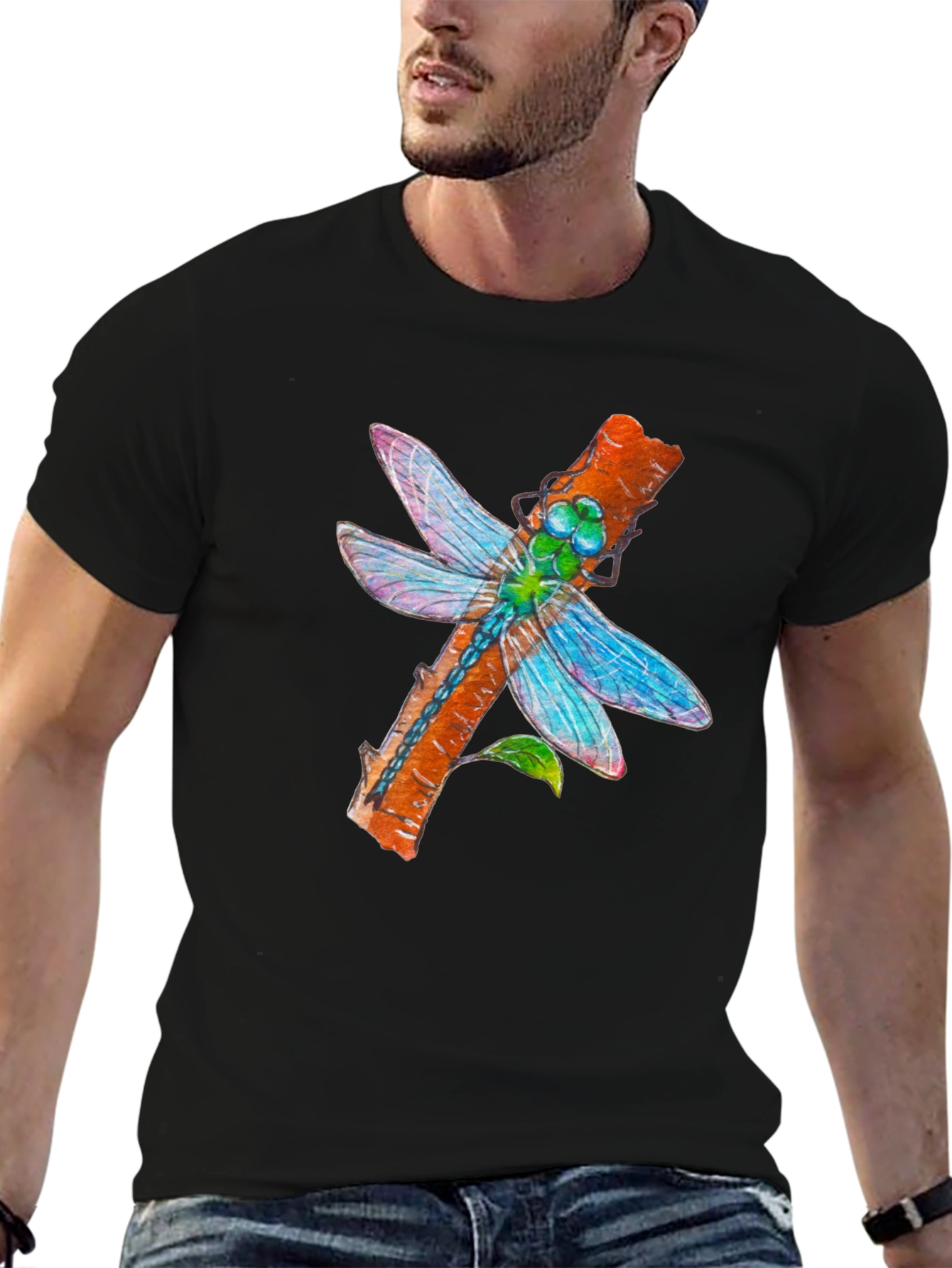 Dragonfly Graphic T-Shirt - Nature Inspired Print