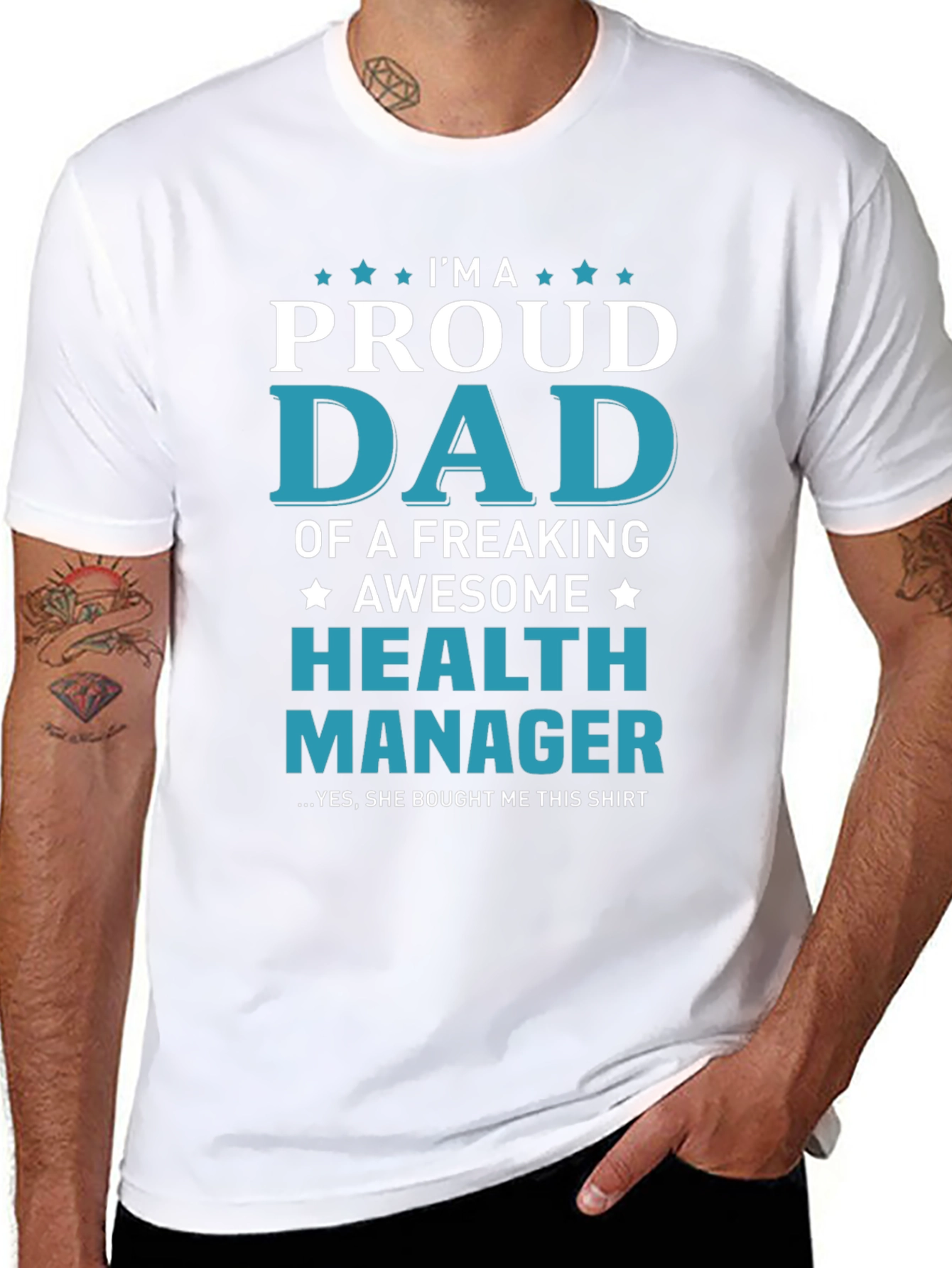 Proud Dad of a Health Manager T-Shirt