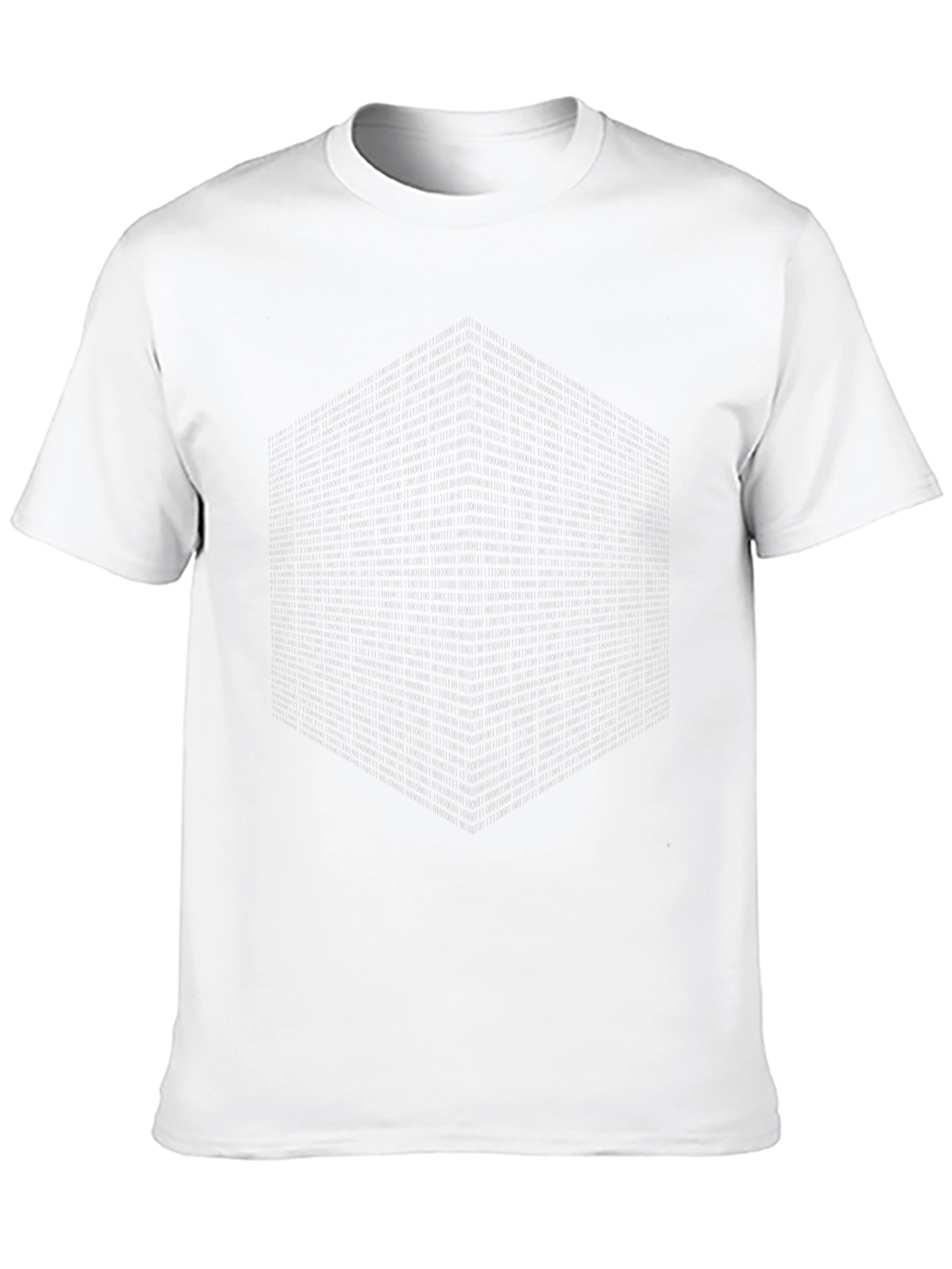 Geometric Cube Print Black T-Shirt