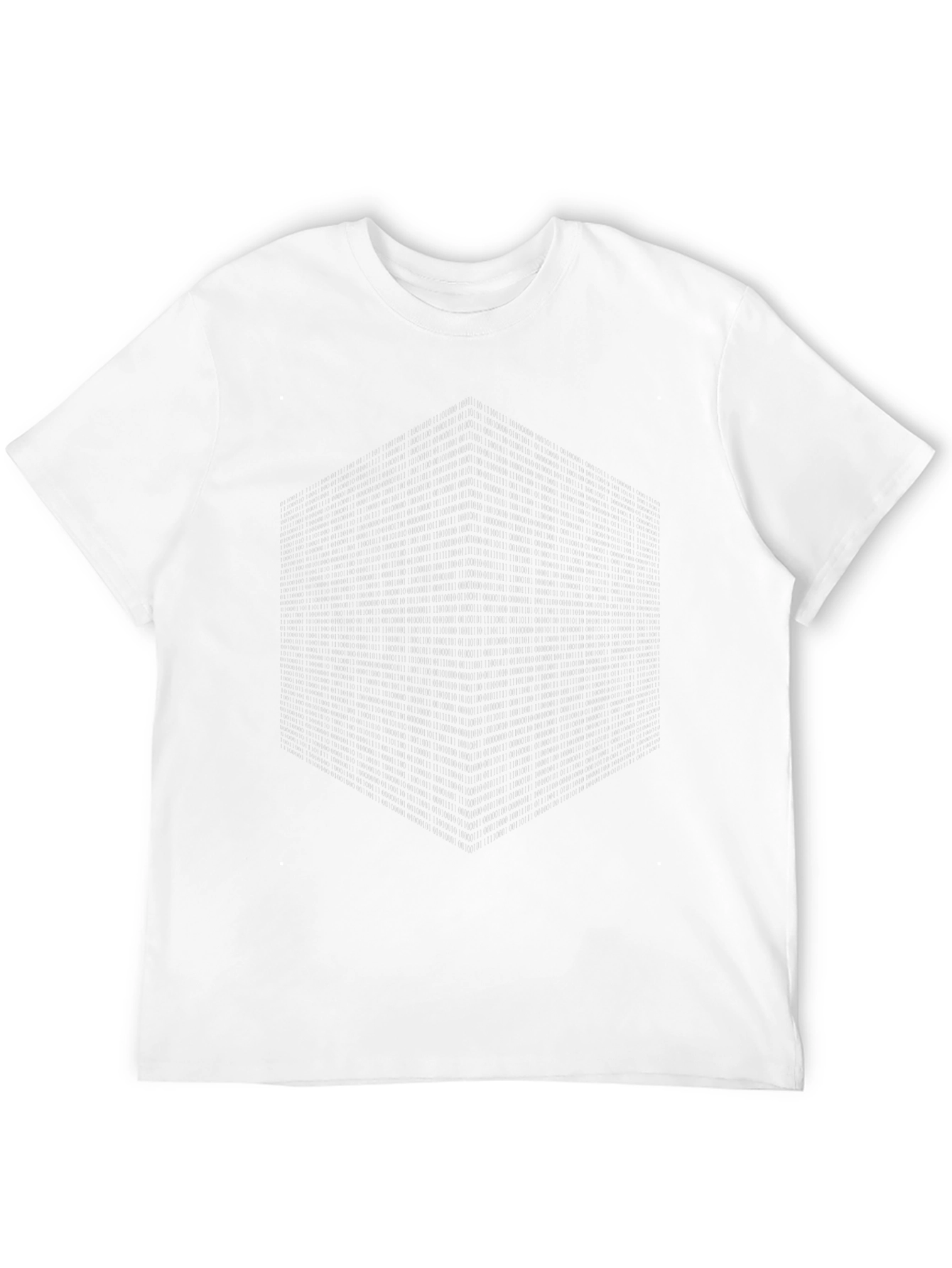 Geometric Cube Print Black T-Shirt