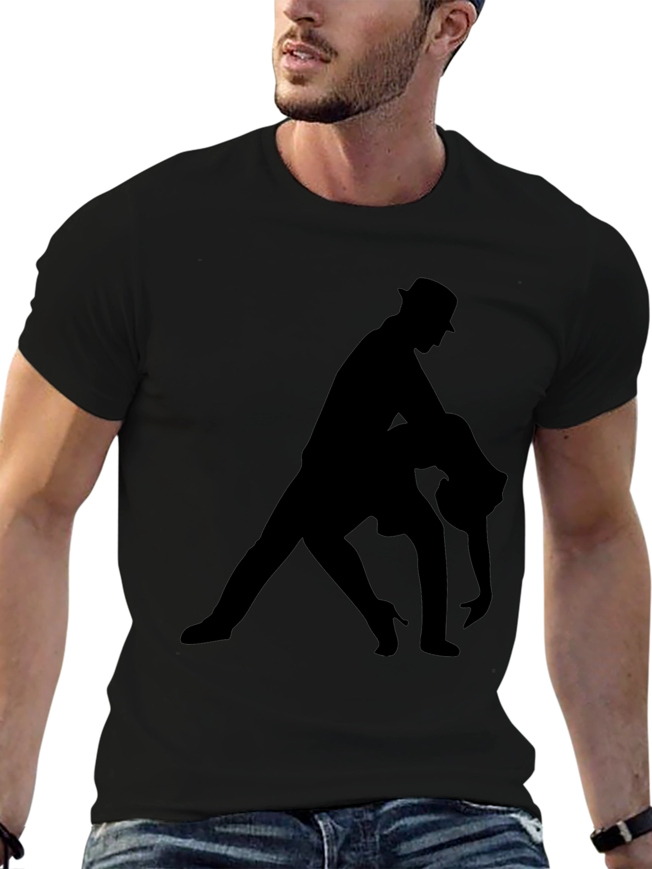 Tango Silhouette Graphic Tee - Mens Black T-Shirt