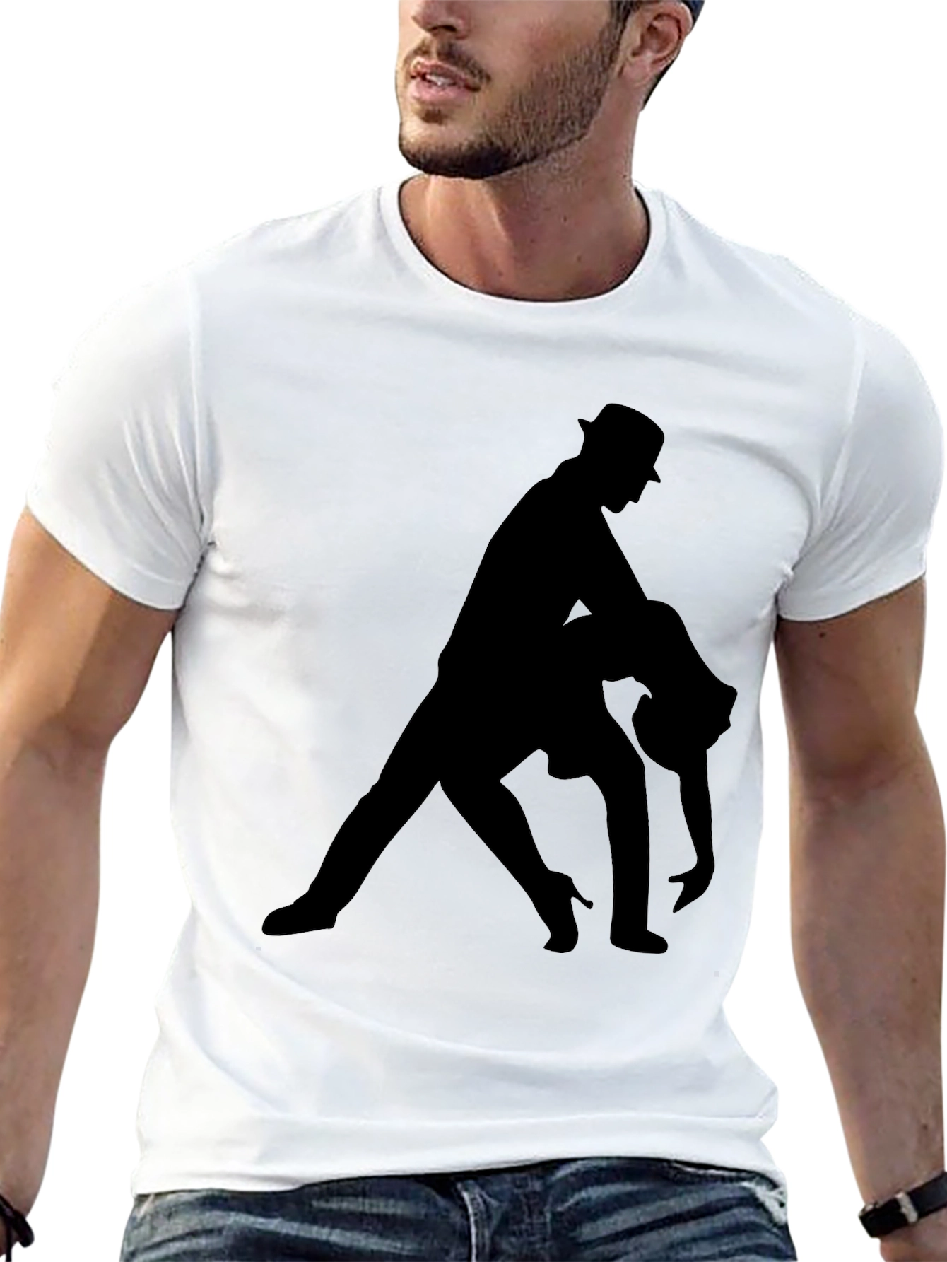 Tango Silhouette Graphic Tee - Mens Black T-Shirt