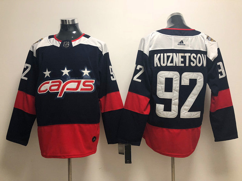 Men's Washington Capitals Evgeny Kuznetsov #92 Navy Player Jerseys