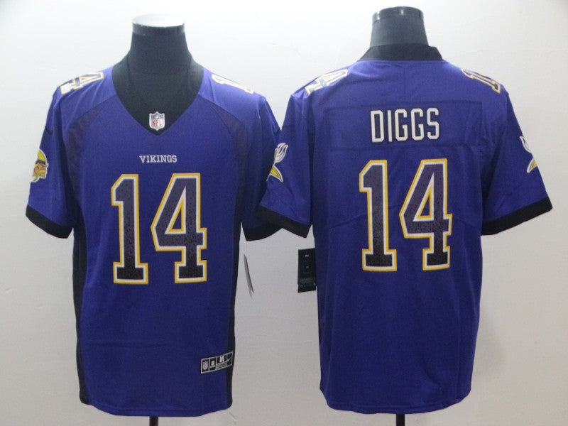 Men's Minnesota Vikings Stefon Diggs #14 Purple Game Jerseys