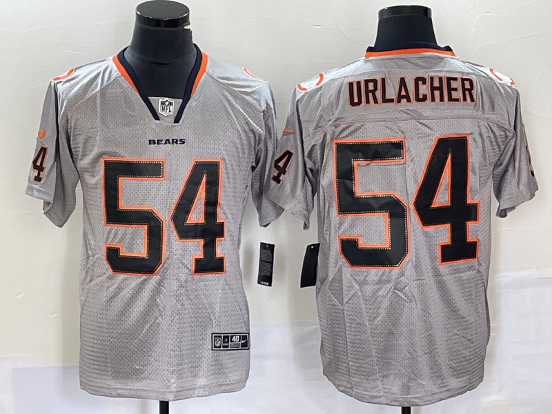Men's Chicago Bears Brian Urlacher #54 Gray Game Jerseys