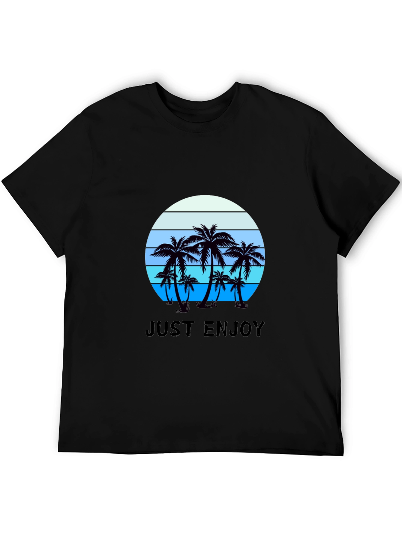 Just Enjoy Palm Tree Graphic Tee