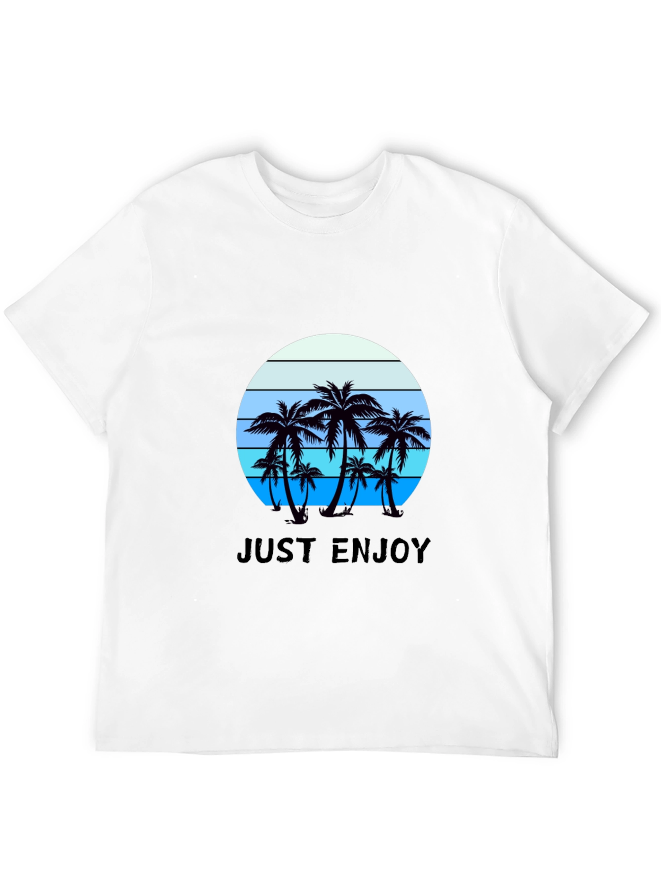 Just Enjoy Palm Tree Graphic Tee