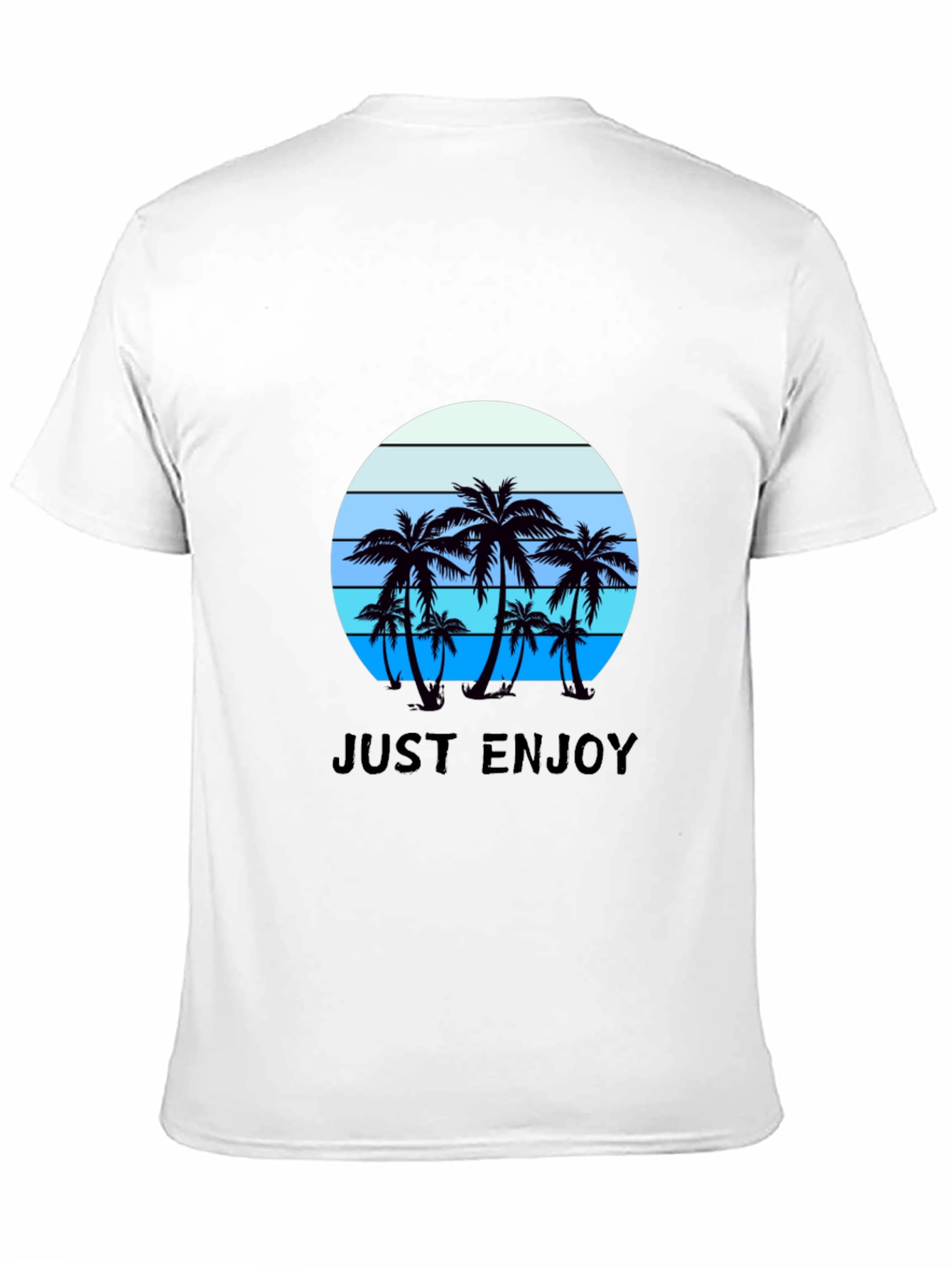 Just Enjoy Palm Tree Graphic Tee