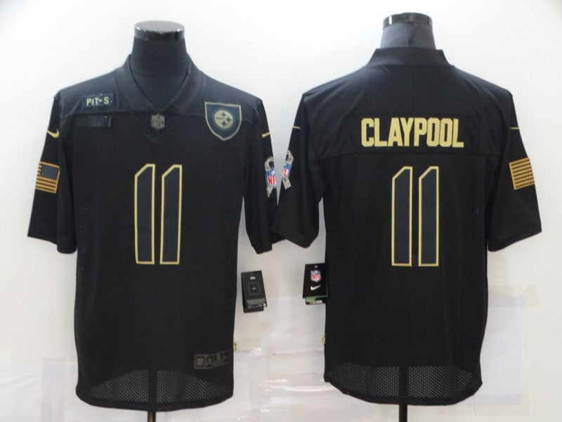 Men's Pittsburgh Steelers Chase Claypool 2020 Salute To Service Limited Jerseys