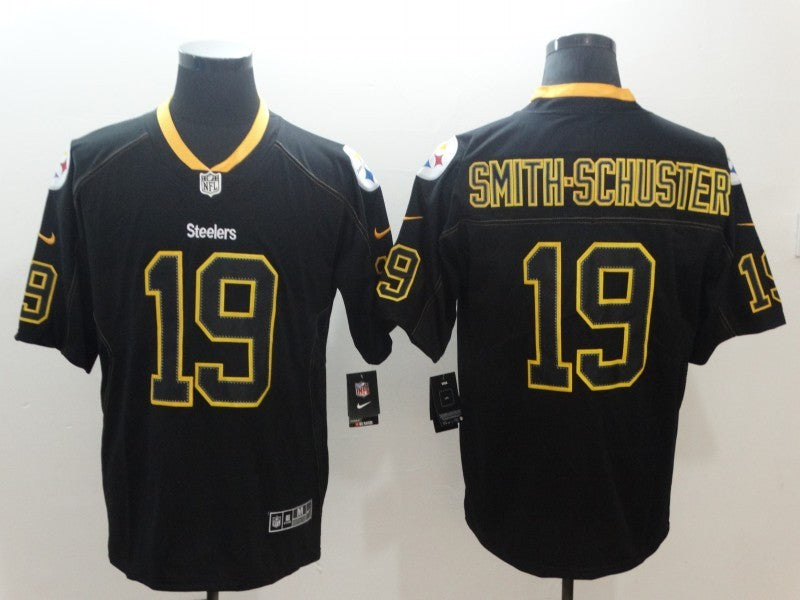 Men's Pittsburgh Steelers #19 JuJu Smith-Schuster Black Authentic Player Jerseys