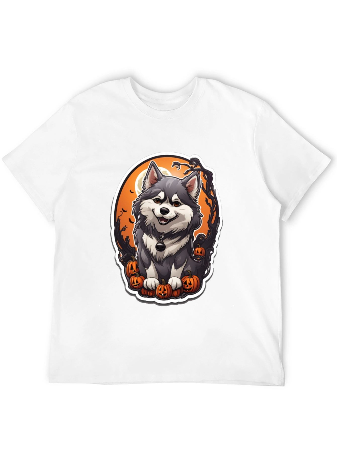 Halloween Husky T-Shirt - Spooky Cute Dog Design