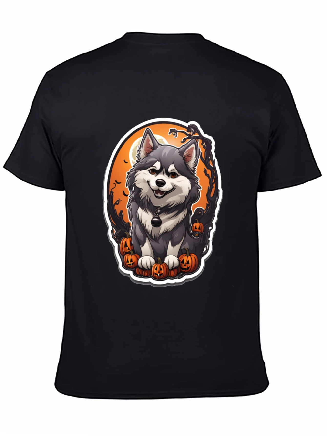 Halloween Husky T-Shirt - Spooky Cute Dog Design
