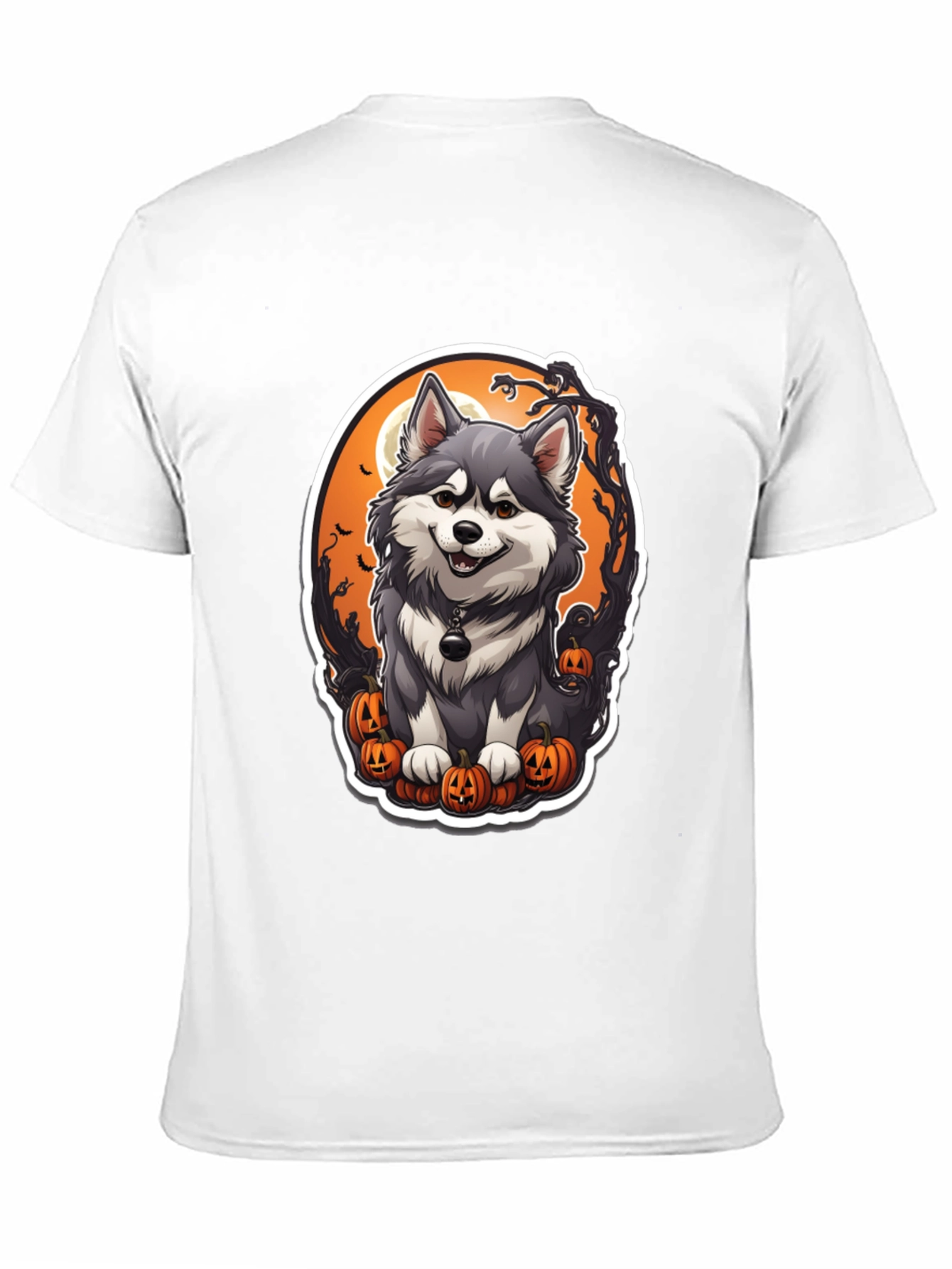 Halloween Husky T-Shirt - Spooky Cute Dog Design