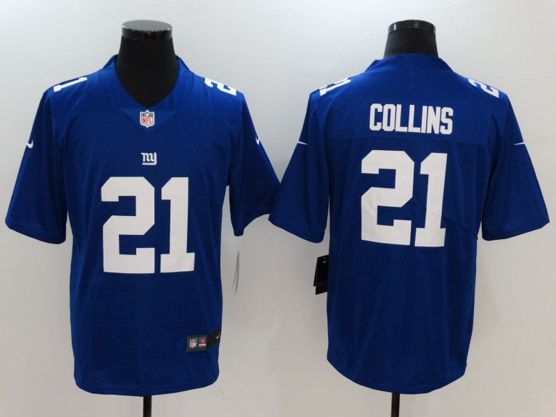 Men's New York Giants Landon Collins #21 Blue Game Jerseys