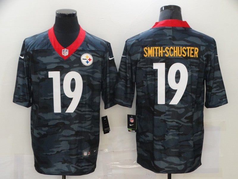 Men's Pittsburgh Steelers JuJu Smith-Schuster #19 Gray Camouflage Game Jerseys