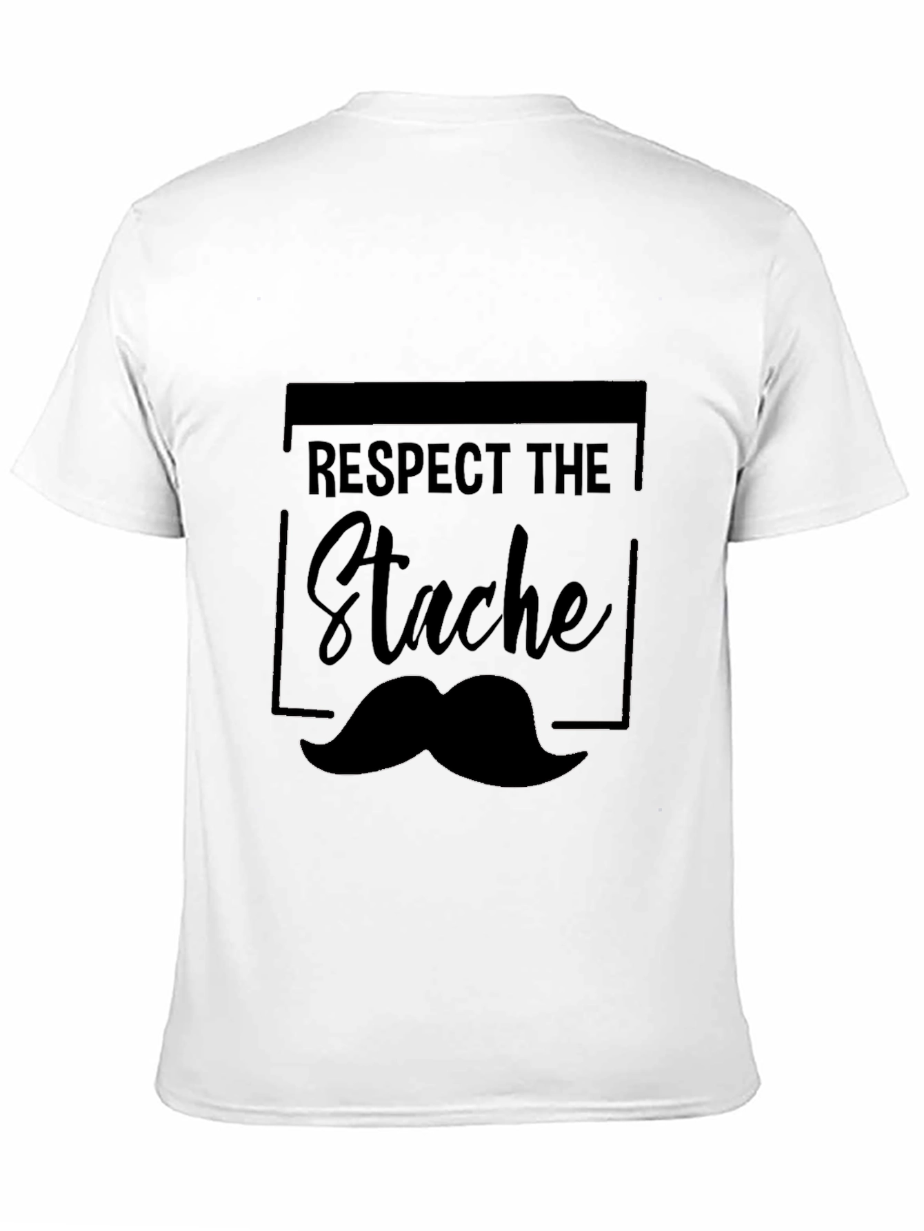 Respect the Stache T-Shirt - Mustache Graphic Tee