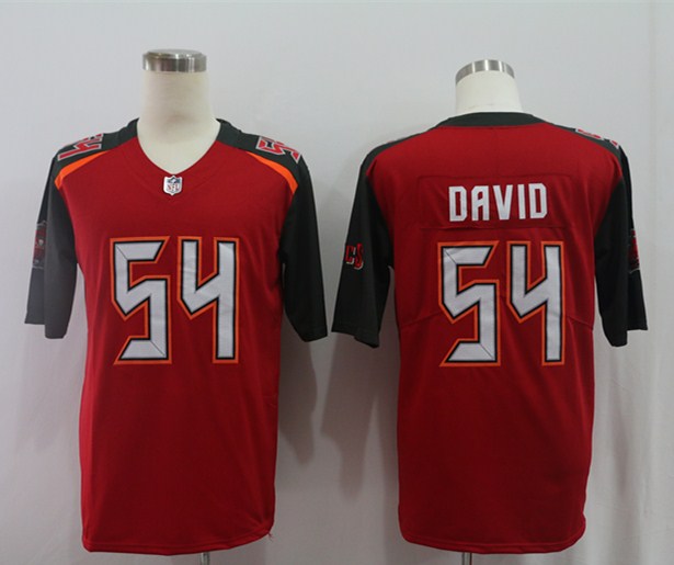 Men's Tampa Bay Buccaneers Lavonte David #54 Red Game Jerseys