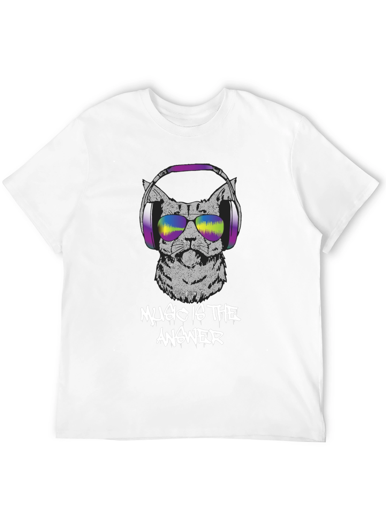 Music is the Answer Cat T-Shirt