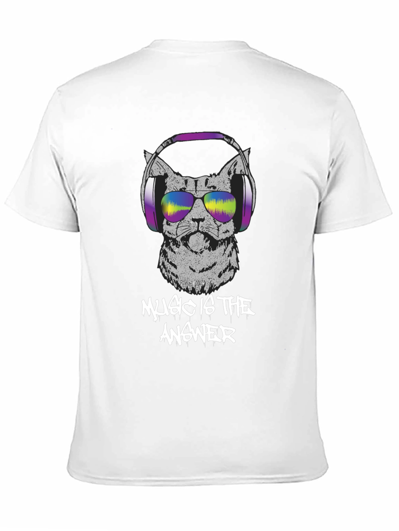 Music is the Answer Cat T-Shirt