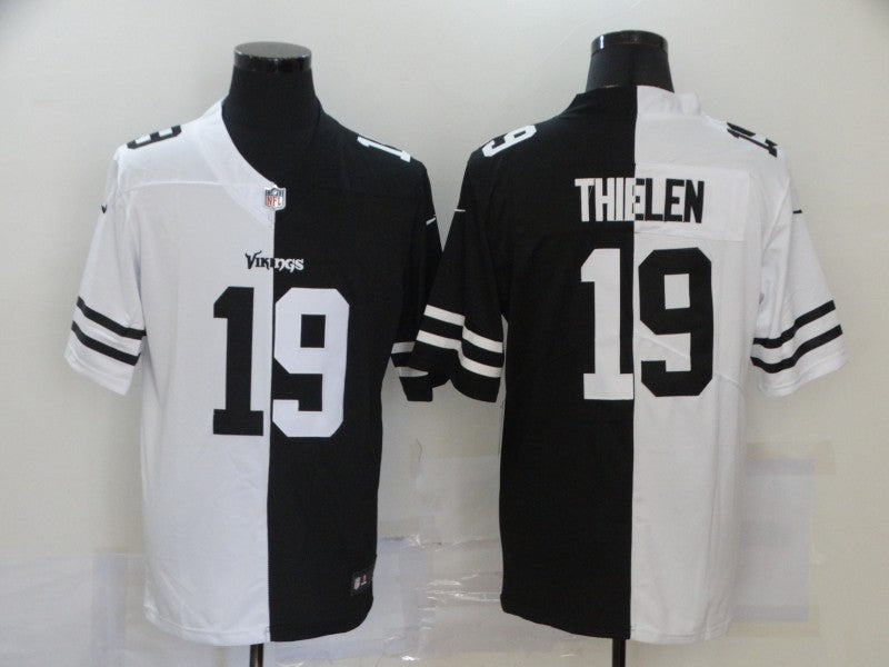 Men's Minnesota Vikings Adam Thielen #19 Black/White Game Jerseys