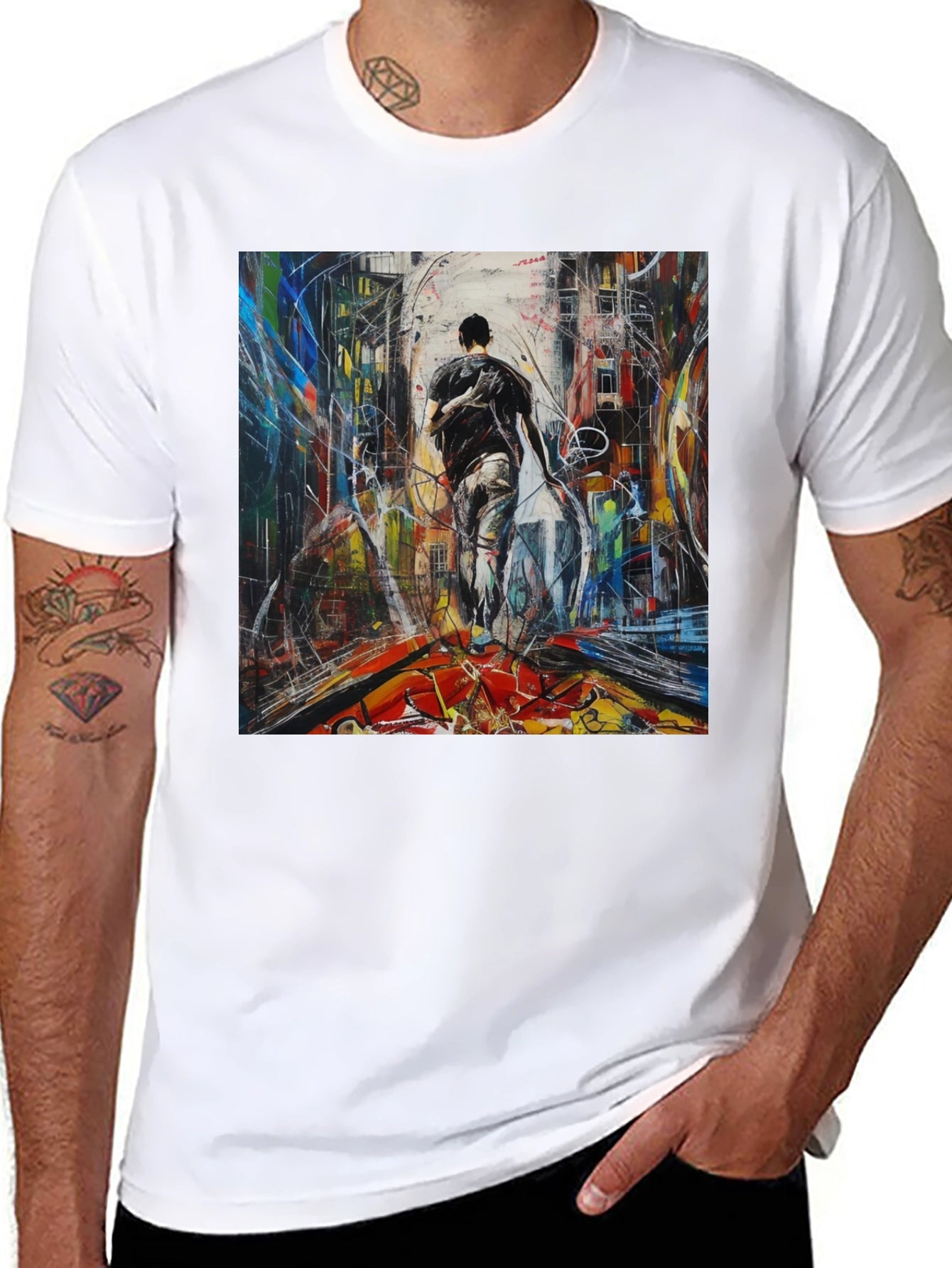 Abstract Cityscape T-Shirt