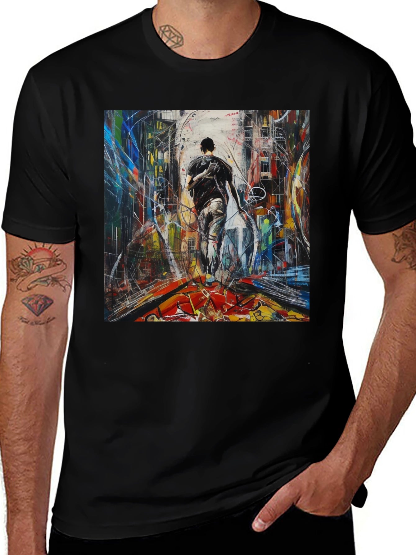Abstract Cityscape T-Shirt