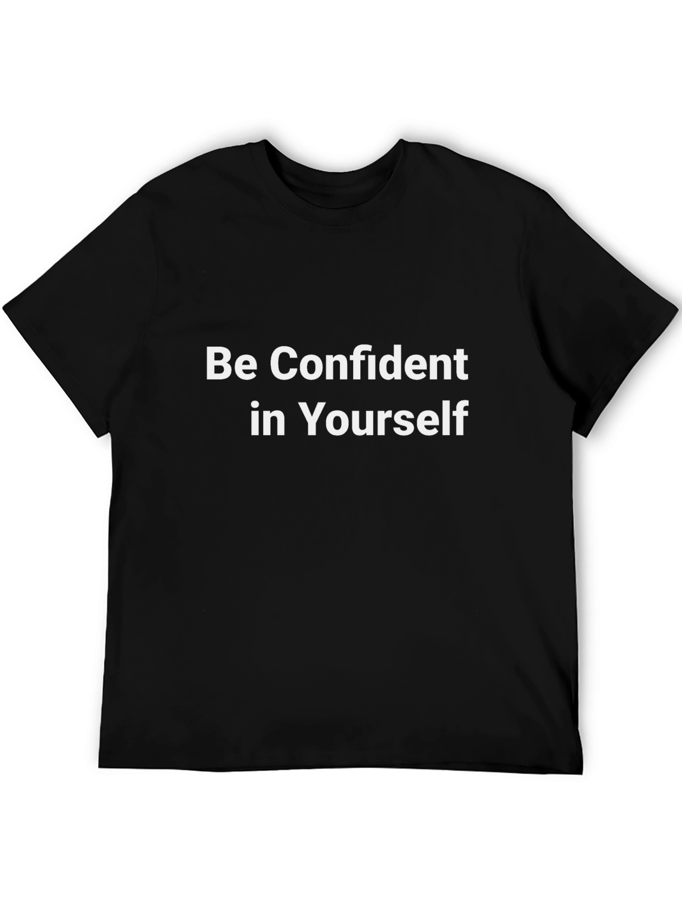 Confident Mindset Tee - Black Graphic T-Shirt