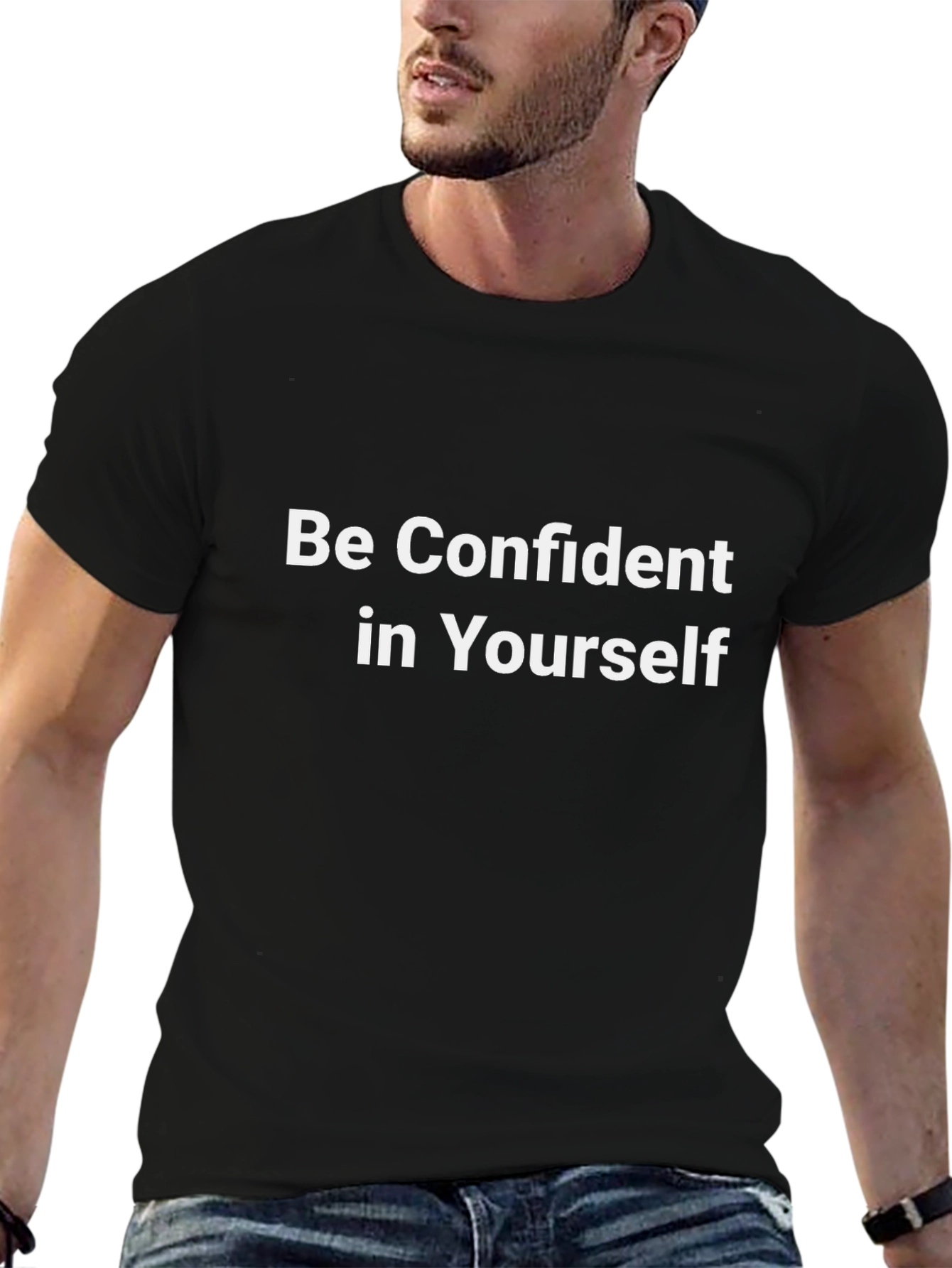 Confident Mindset Tee - Black Graphic T-Shirt