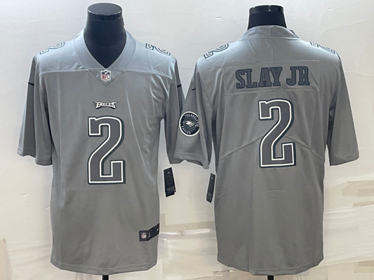 Men's Philadelphia Eagles Darius Slay Jr. #2 Gray Atmosphere Fashion Game Jerseys