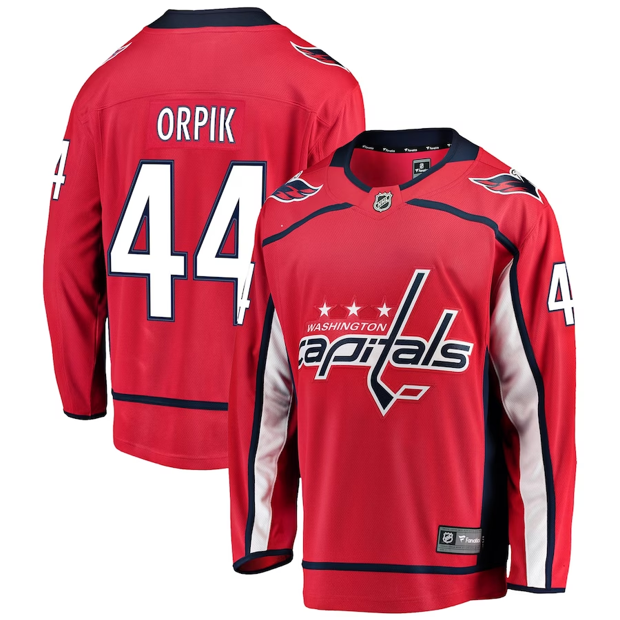 Men's Washington Capitals Brooks Orpik #44 Red Breakaway Home Player Jerseys
