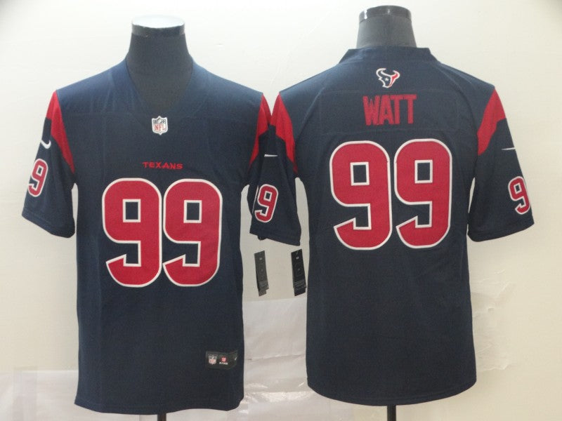 Men's Houston Texans J.J. Watt #99 Navy Game Jerseys